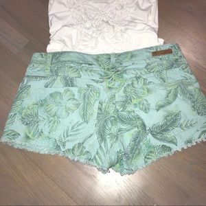 O'Neill Shorts - ❤️O’Neill palm printed shorts blue/green frayed 7 O'Neill Shorts - ❤️O’Neill palm printed shorts blue/green frayed 7